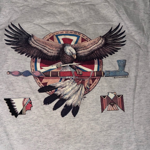 Native American Vintage 90’s Graphic Designed T-Shirt: Adult Large: GUC - Picture 2 of 4